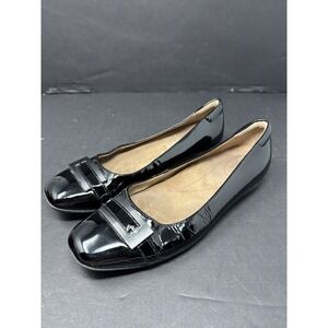 Clarks Artisan Women's Patent Leather Shoe Black Size 7 Wide‎